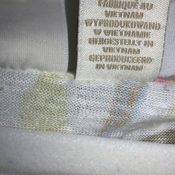 Cynthia Rowley Linen floral shirt Sz XL cap sleeves - Picture 5 of 6